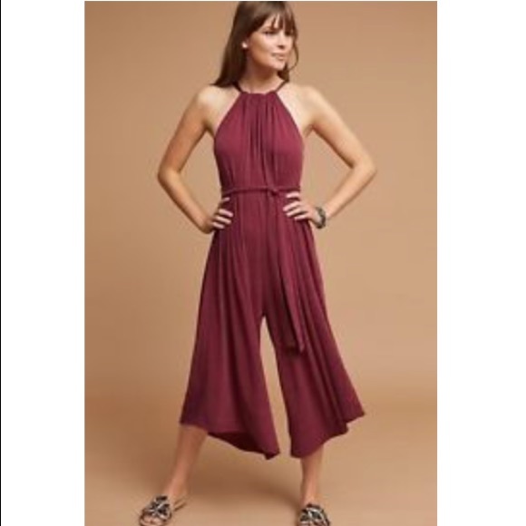 Anthropologie Other - Anthropologie Wide-Leg Halter Jumpsuit - XS